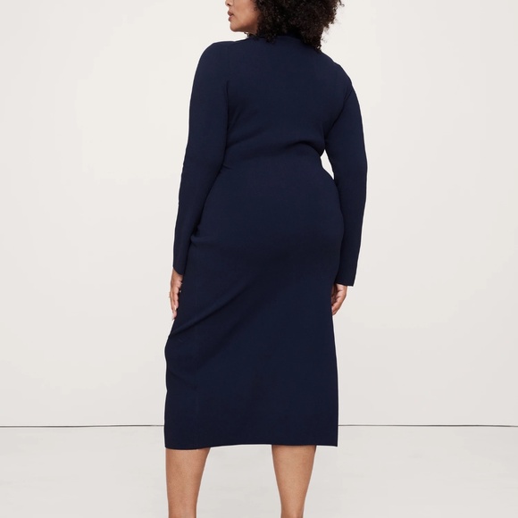 New! Banana Republic Light Wrap Dress in Transition Cream White, Size XL - Picture 6 of 8